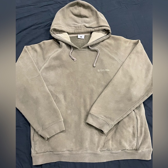 Vintage Green Columbia hoodie Men’s Large Pullover Sweater - Picture 1 of 4